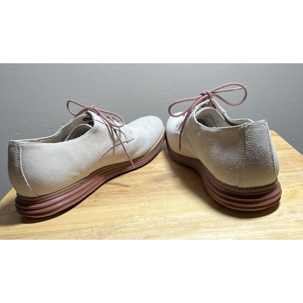 Cole Haan Original Grand Mens 12 Gray Suede Oxford Shoes Lightweight Comfort - Picture 3 of 12